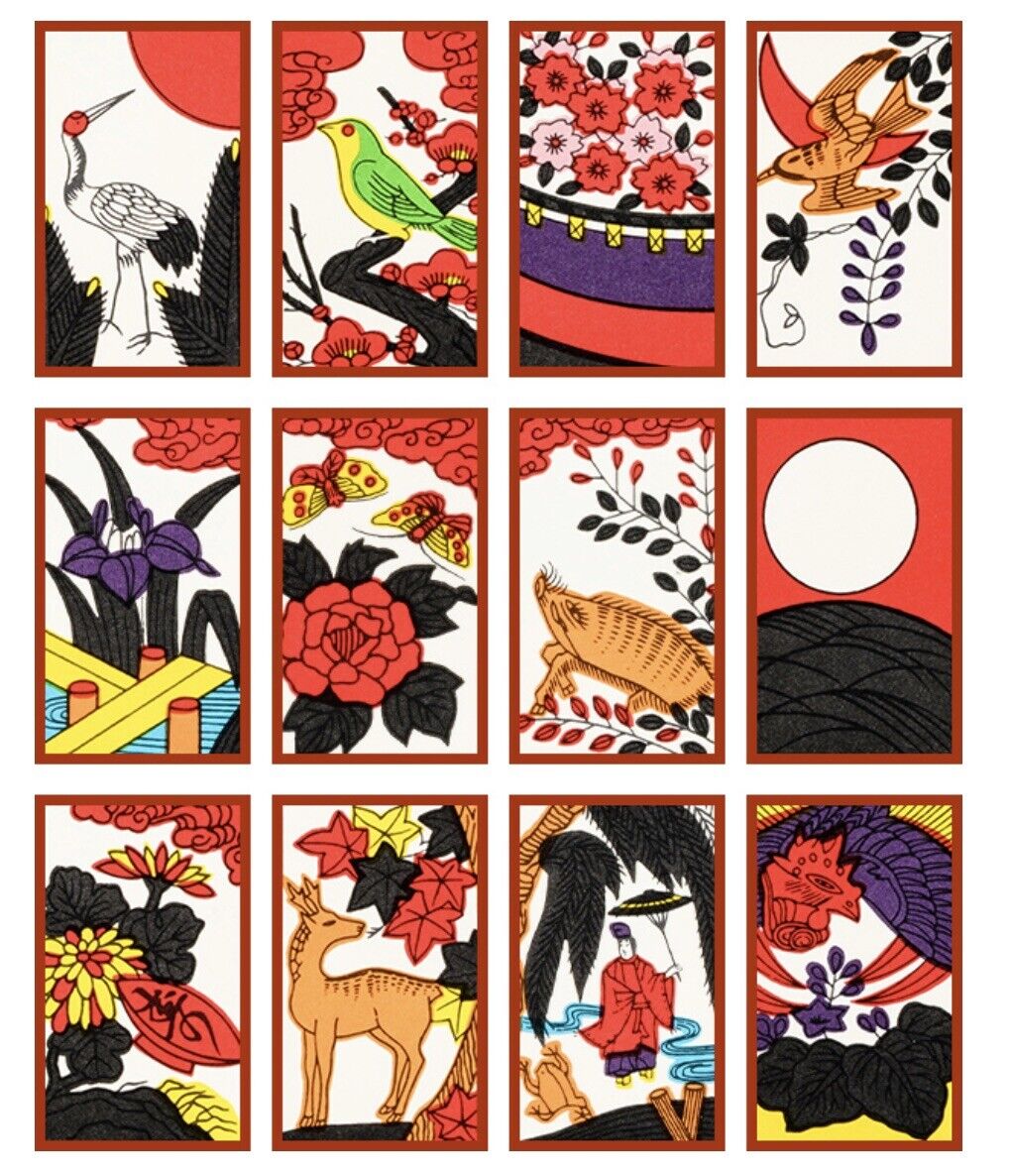 Nintendo Hanafuda Daitoryo大統領 Japanese Playing Cards Red New