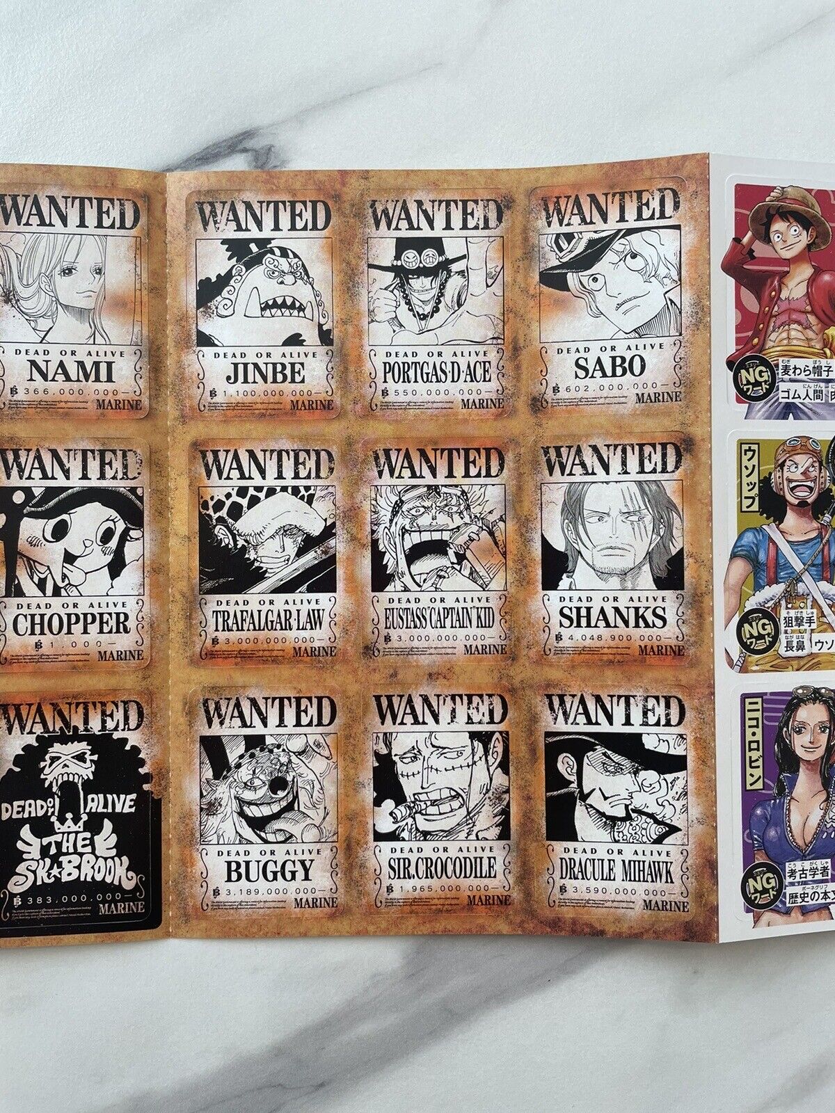 ONE PIECE Mini Cards 36 cards set " Imagine Wanted " 2024 Saikyo jump New Sealed