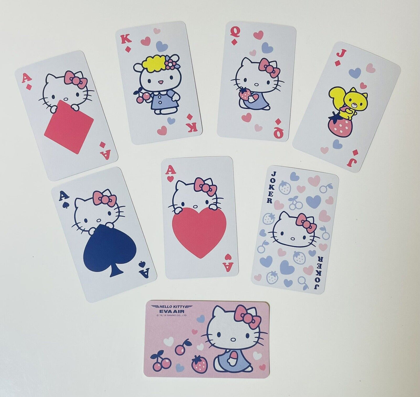 Hello Kitty Playing Cards EVA AIR From Japan Rare☆ 2016 unused