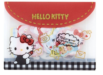 Hello Kitty stickers with cute card case♡40 pieces,20 kinds.new!2023