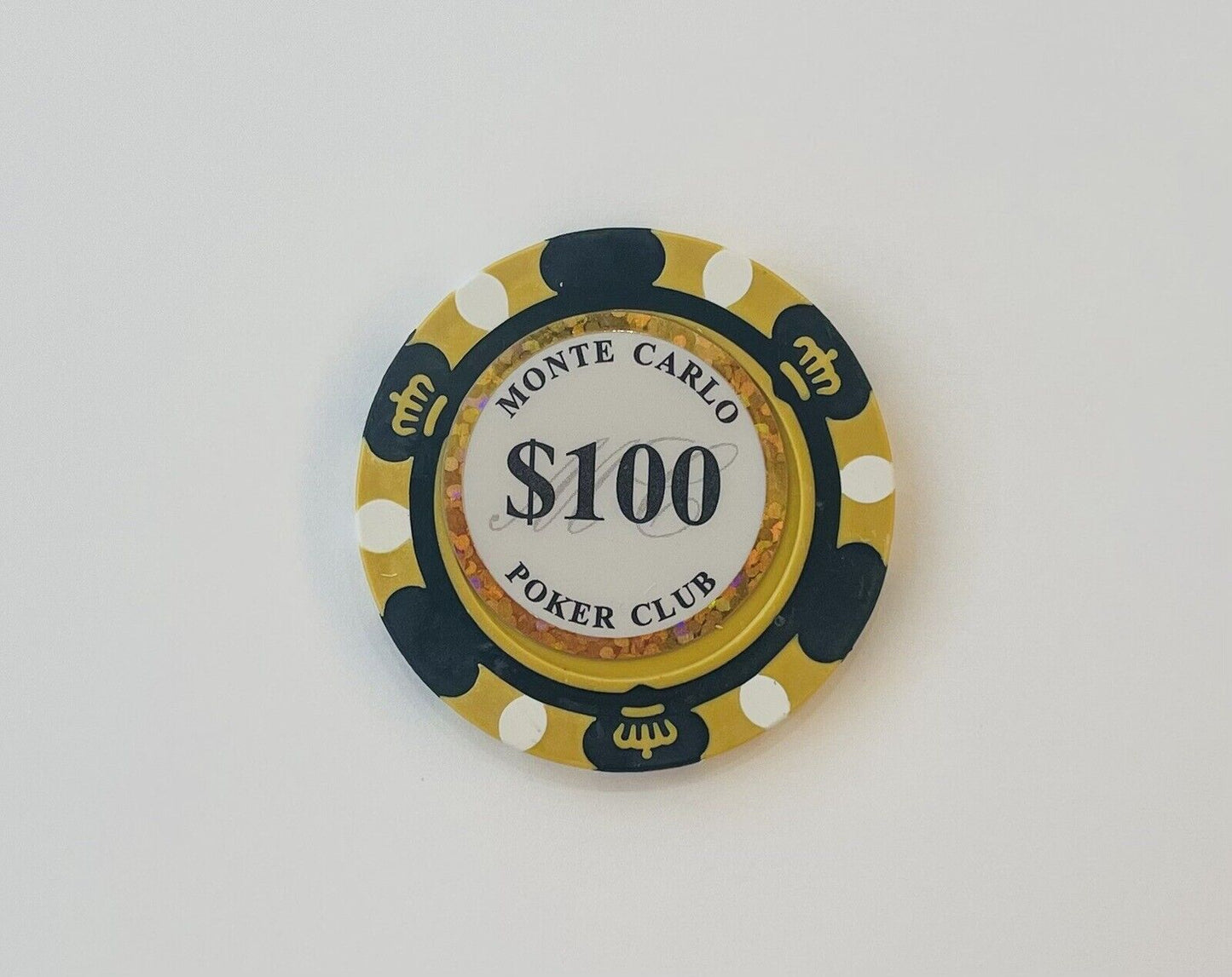 Monte Carlo Poker Chips 14Gram SAMPLE Set 10 Chips New