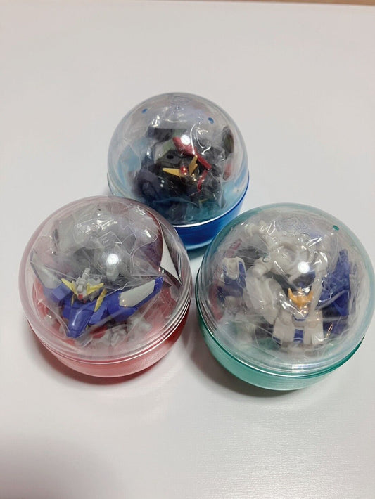 Gundam Figure Capsule Toy 3 Pieces MS Selection New in Vinyl Film