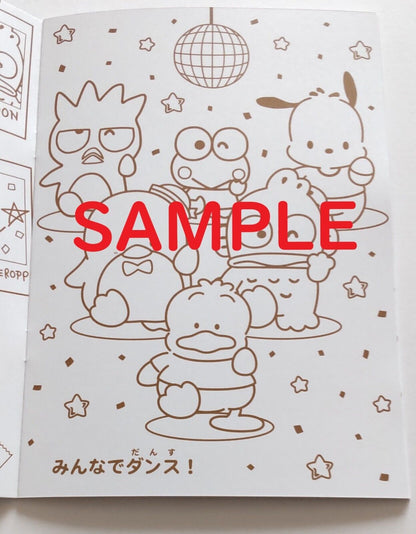 Sanrio HAPIDANBUI Coloring Book/Japanese edition/A5 Size,New,2022