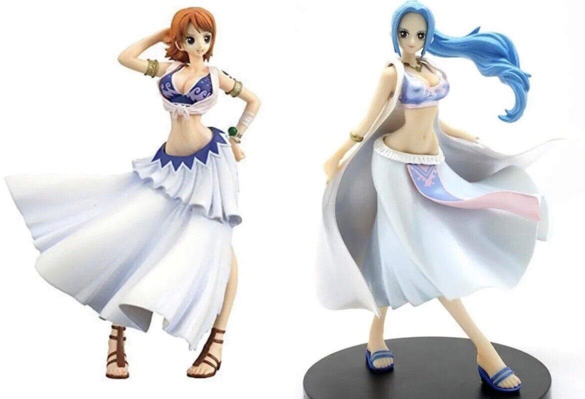 One Piece Girls Figure.Nami and Vivi,Girls Snap Collection♡