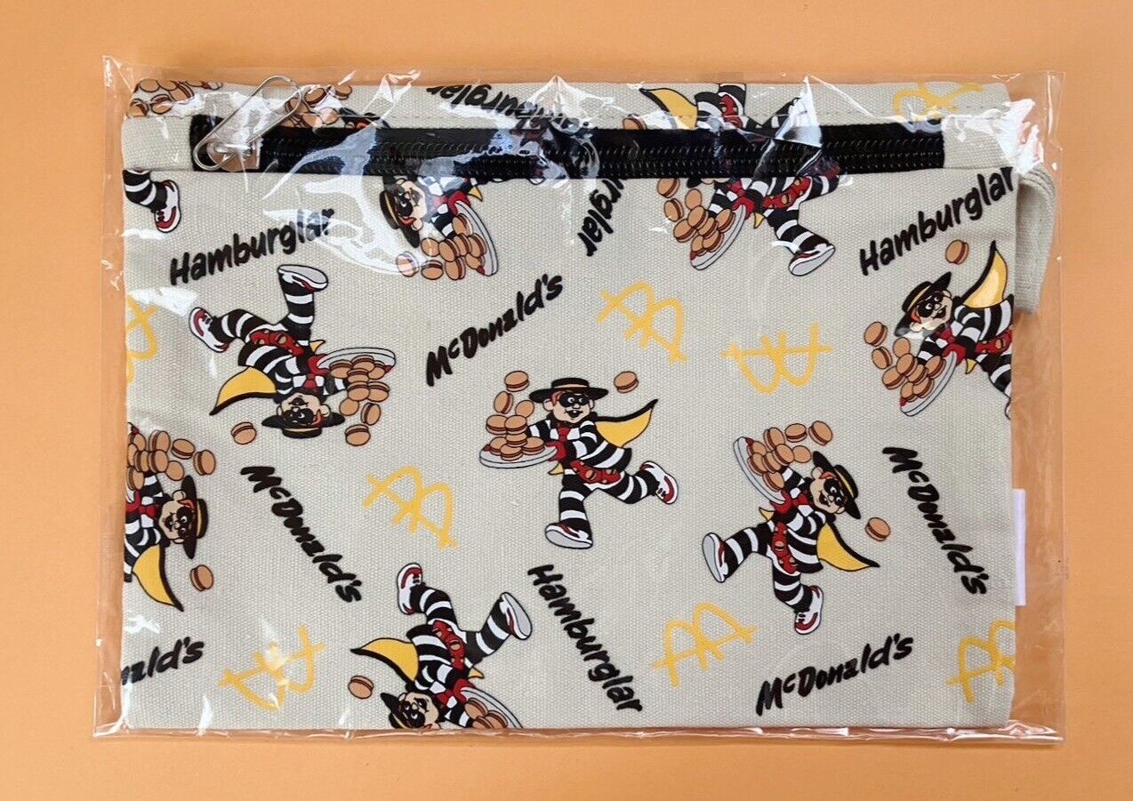 Mcdonald's Zipper Pouch Bag Hamburglar New Sealed