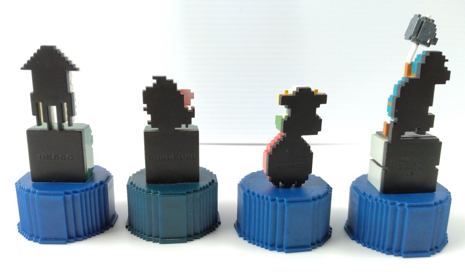 PEPSI Super Mario Bros. Dot Bottle Cap set of 4