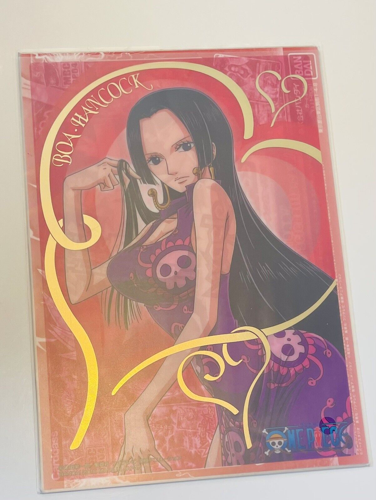 ONE PIECE Boa Hancock,plastic board/2010/Rare/Sexy☆/from Japan