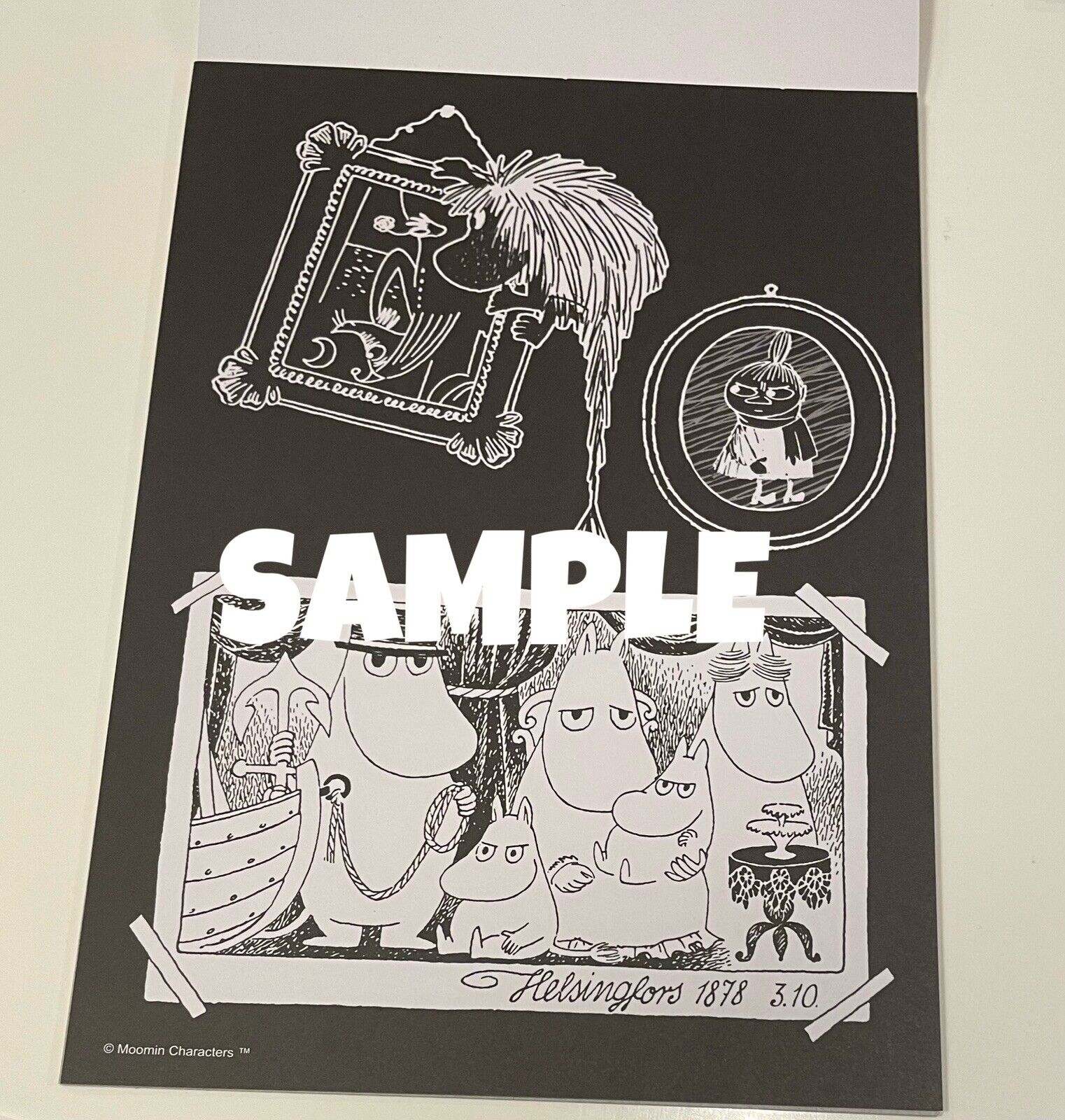 Moomin Coloring Book/Black Art Version/B5 Size/Japanese Edition