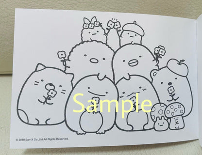 Sumikko gurashi coloring book and folding papers(Origami,Chiyogami)