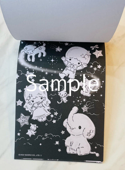 Sanrio Little Twin Stars Coloring Book Black Version So Cute♡ Japanese Edition