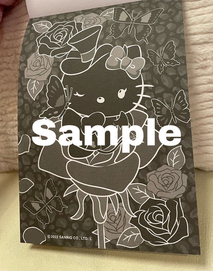 Hello Kitty Coloring Book Black Version New!So cute♡Japanese Edition