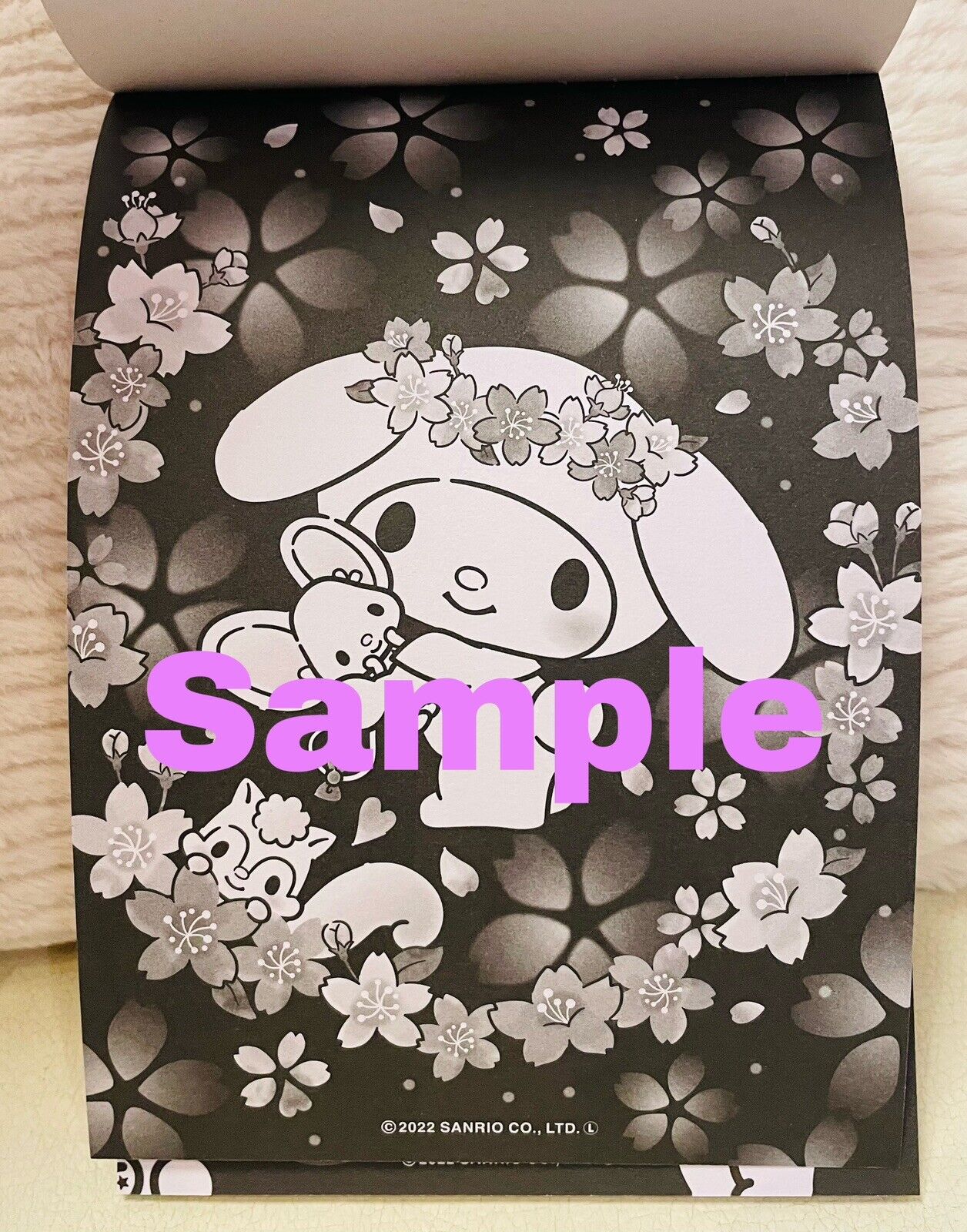 My Melody and Kuromi Coloring Book Black Version New! So Cute♡ Japanese Edition