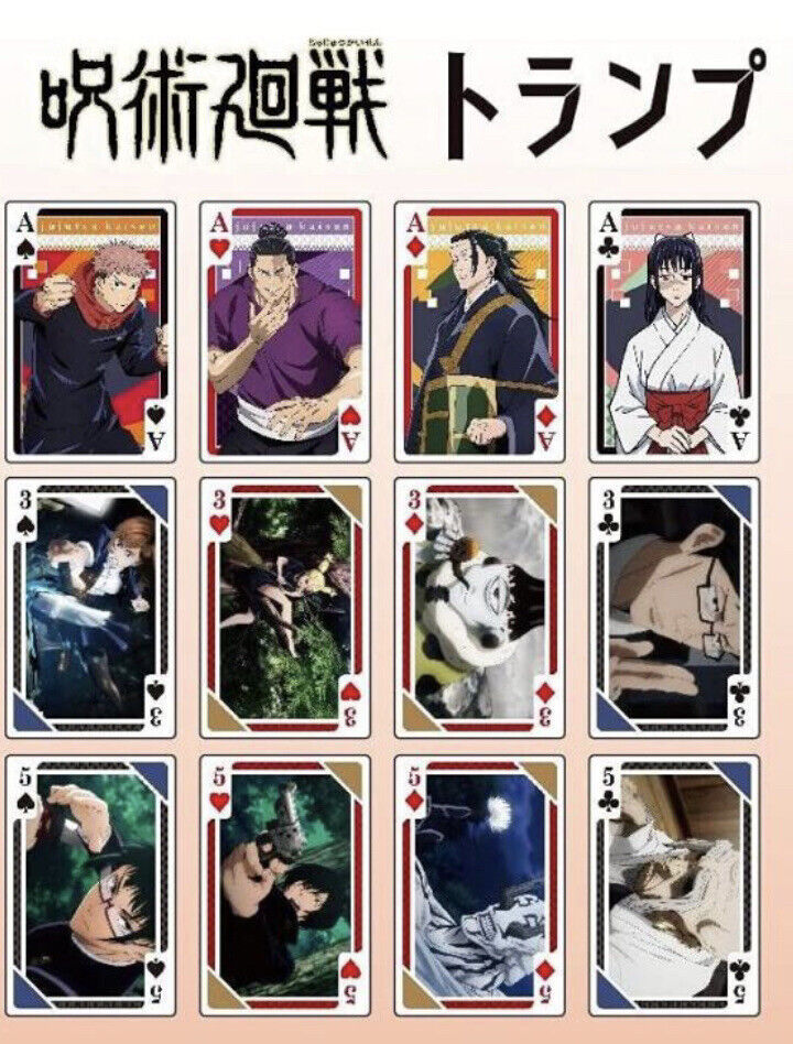 jujutsu kaisen Playing cards.2021,New.ensky,Japan Limited