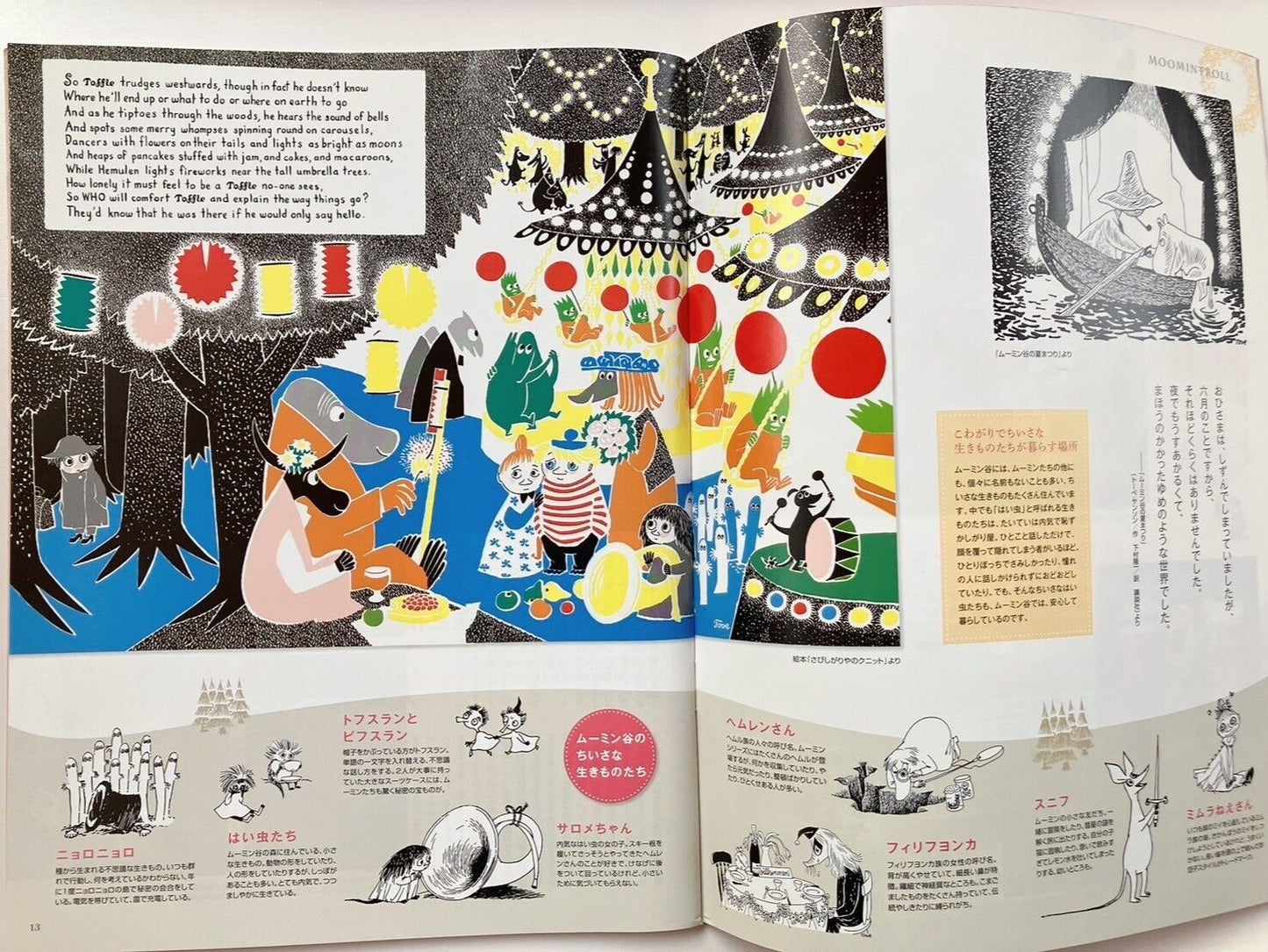 MOE Japanese Magazine 2014 January Moomin ♡including Moomin stickers