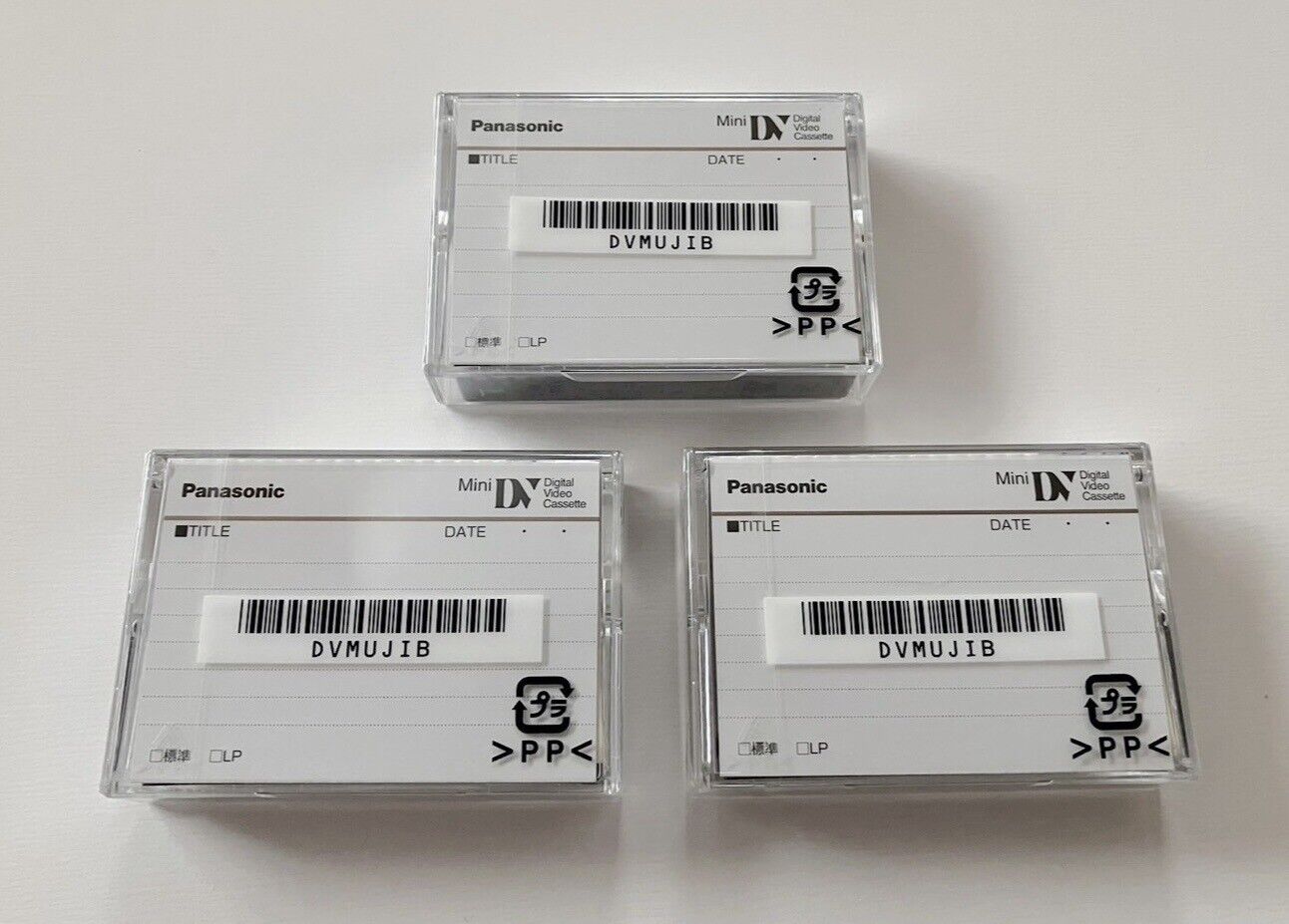 Panasonic mini DV tape cassette 60 minutes LP 90 minutes 3 pcs DVM60 New