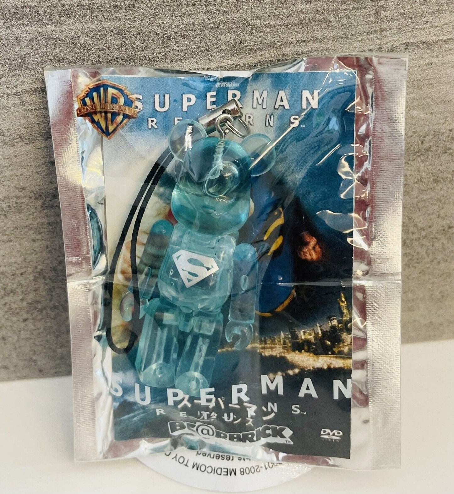 Pepsi Bearbrick Superman Returns Small Figure Strap New 2008