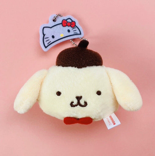 Sanrio Pompompurin Plush Key Chain Hello Kitty 50th Anniversary from Japan