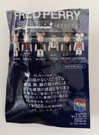 FRED PERRY Bearbrick Small Figure Strap Lipton New Sealed 2012 Rare