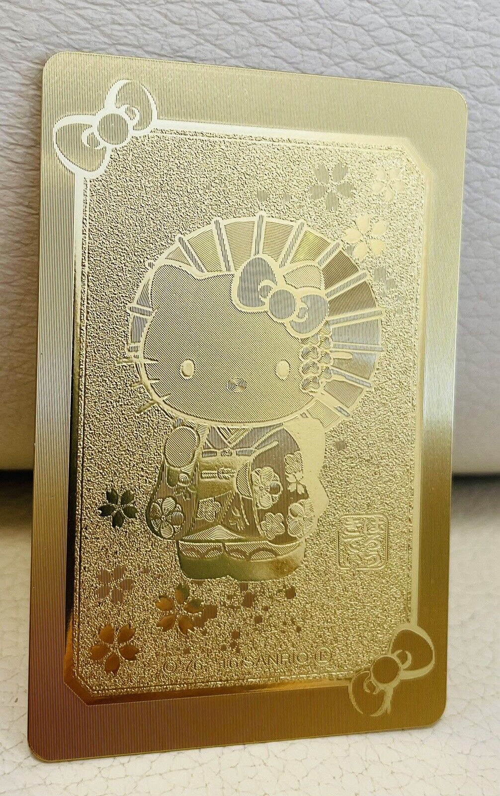 Hello Kitty Gold Playing Cards From Japan,Rare☆ 2016