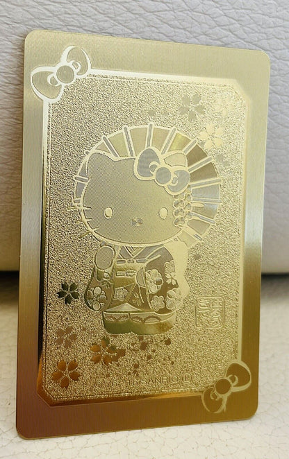 Hello Kitty Gold Playing Cards From Japan,Rare☆ 2016