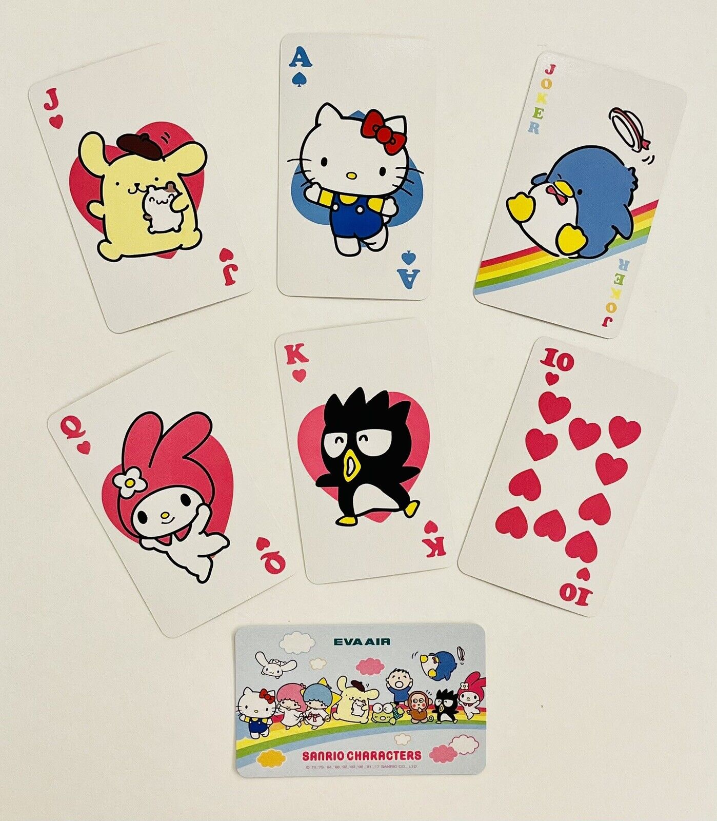 Sanrio Characters Playing Cards EVA AIR From Japan Rare☆ 2017 New