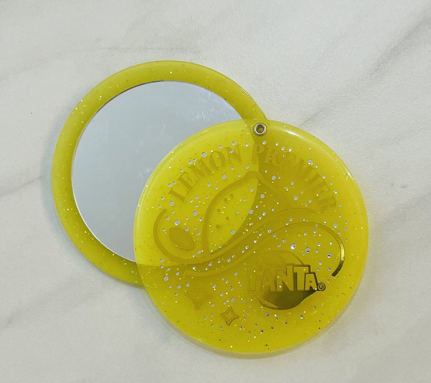 FANTA Premier Lemon by COCA COLA compact mirror,New Sealed,Rare☆