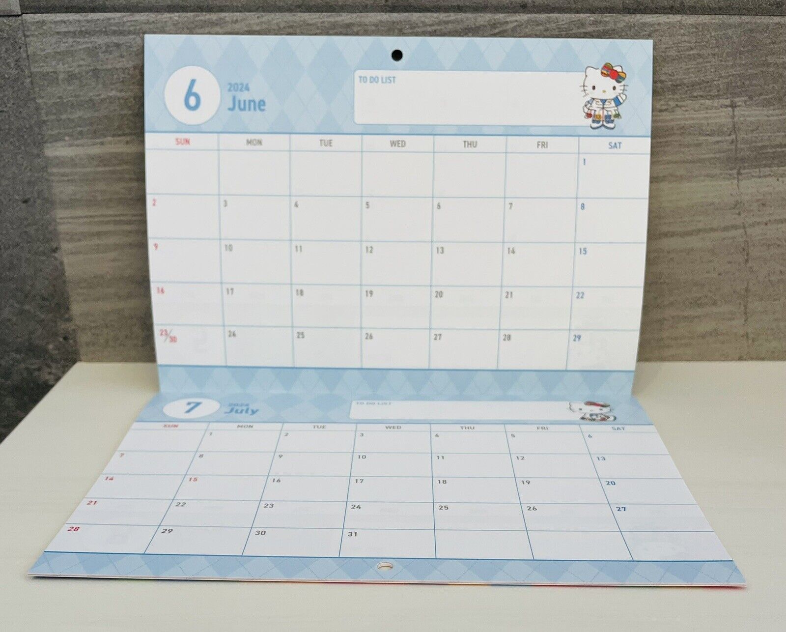 Hello Kitty wall calendar April 2024 to March 2025 Japanese Edition