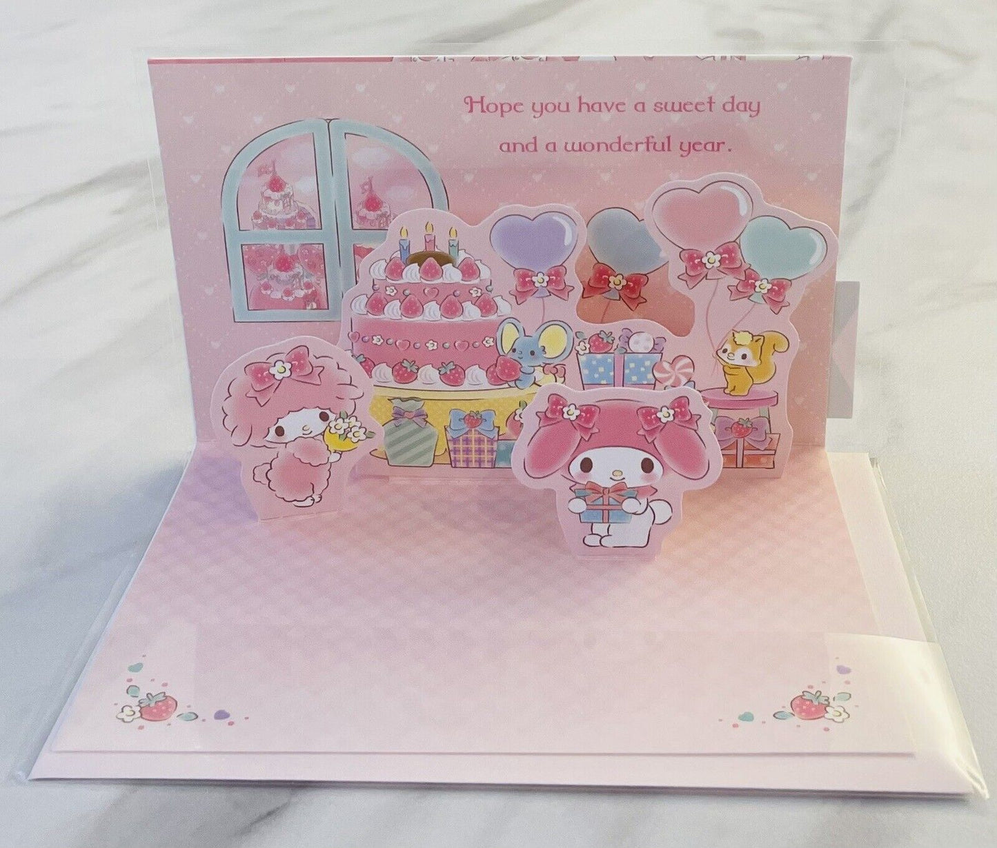 Sanrio My Melody Birthday Card ♡ Greeting Card , Pop up Card