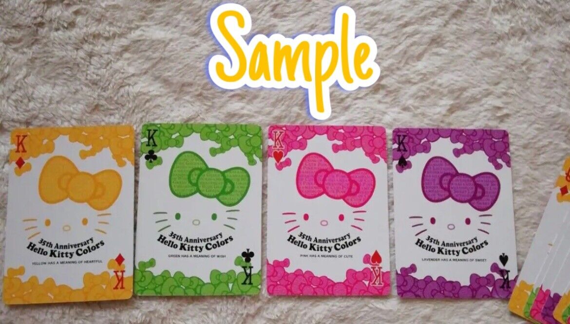 Hello Kitty Playind Cards 35th Anniversary/Rare/2009/From Japan