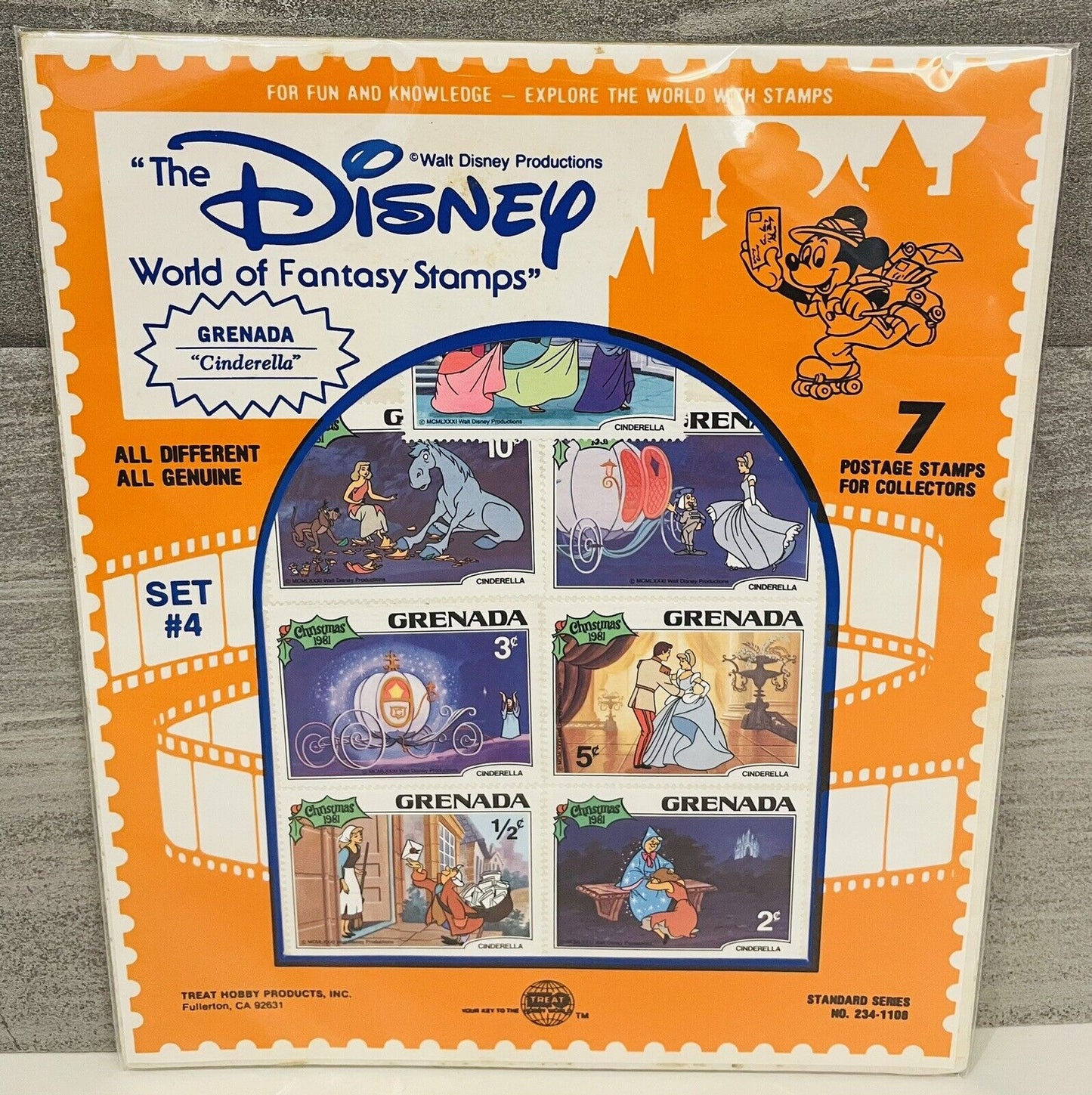 Disney Cinderella Postage Stamps/Grenada.World of Fantasy Stamps