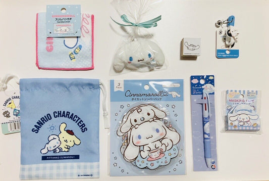 Sanrio Cinnamoroll items ♡ Charm Pen Bag Washi tape Towel Pen Wooden Stamp