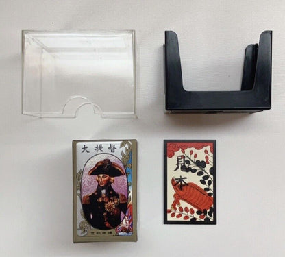 Vintage Hanafuda Daiteitoku Black Japanese Playing Cards Made Before 1989 Rare