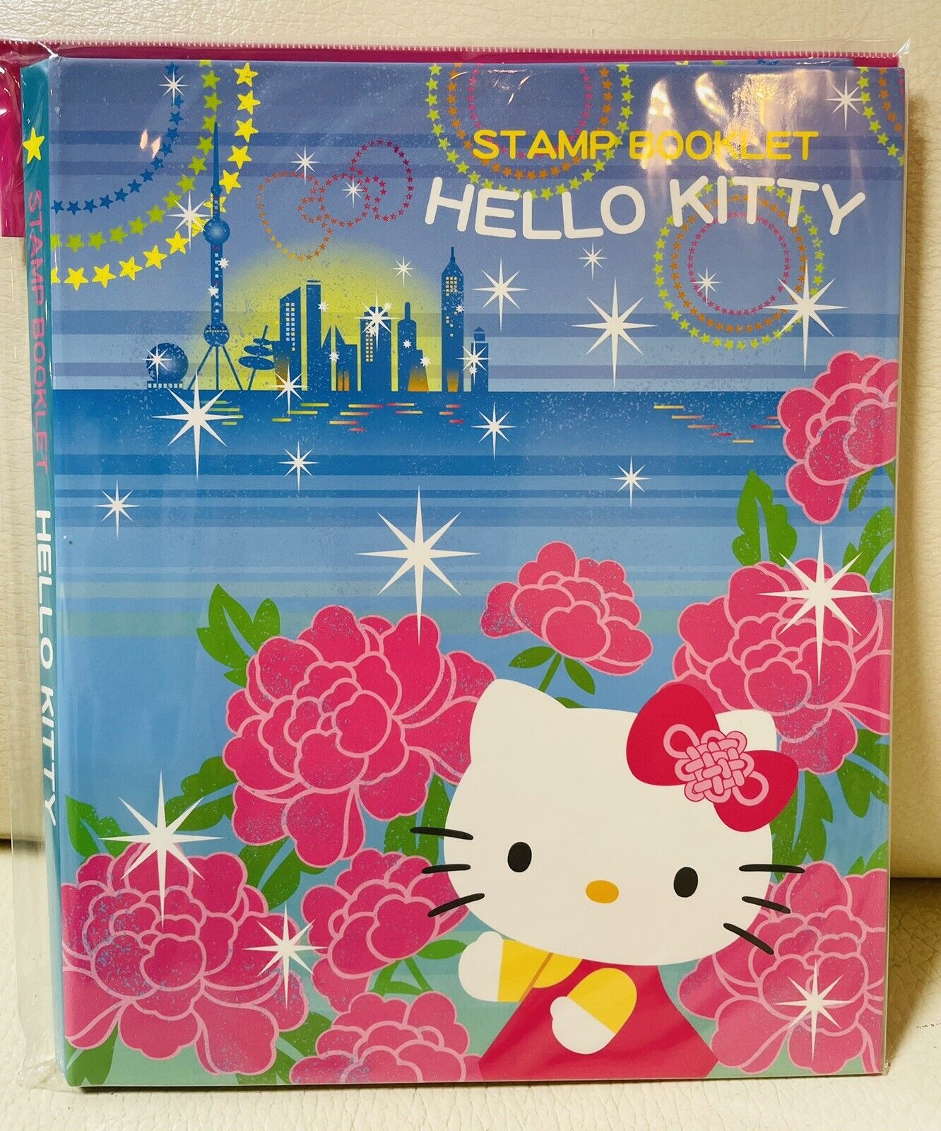 Hello Kitty Stamp Booklet,80yen stamps,letters,envelopes,stickers.Shanghai expo