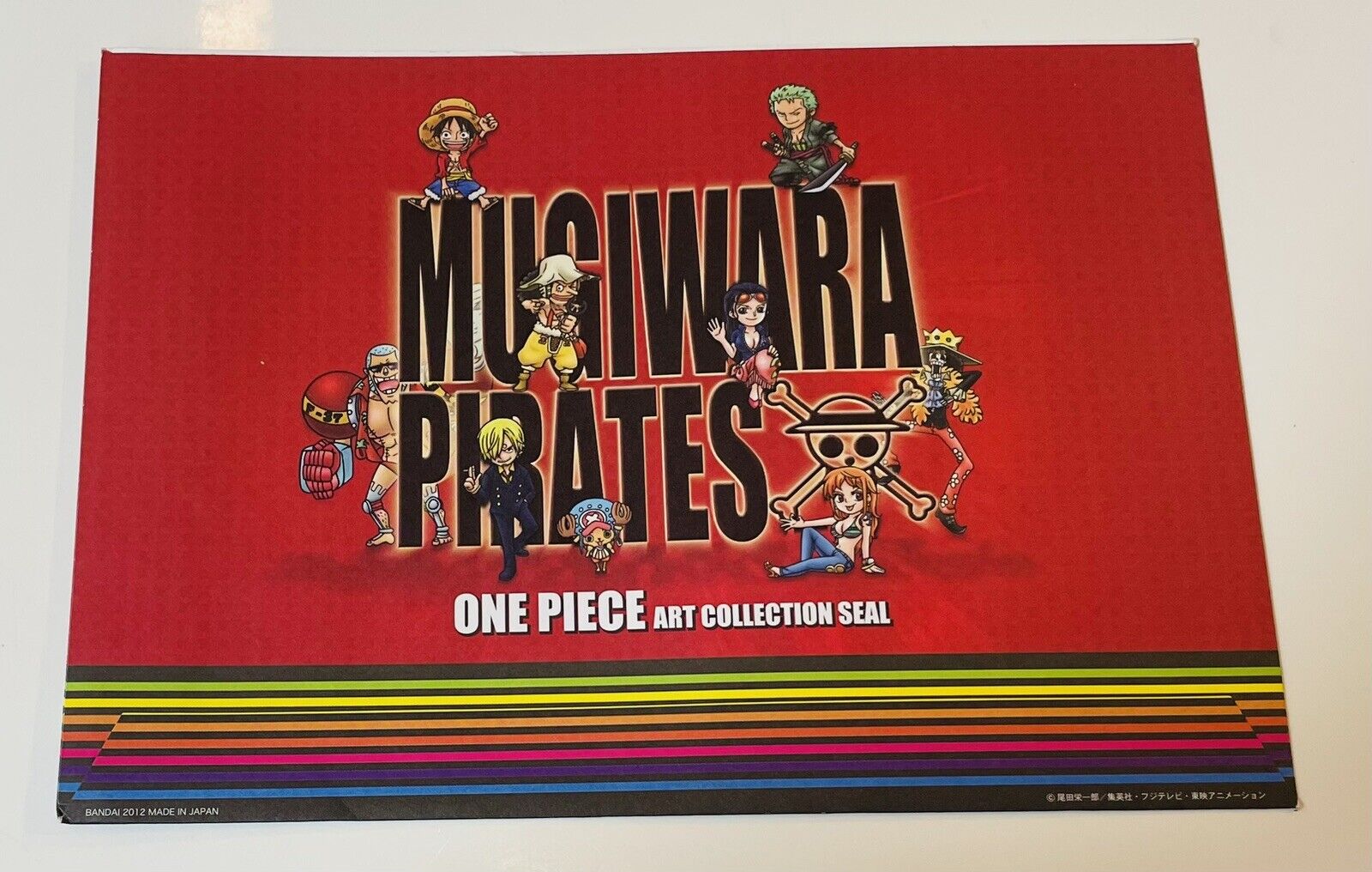 One Piece stickers and a container/big size/2012/Rare/from Japan/good condition