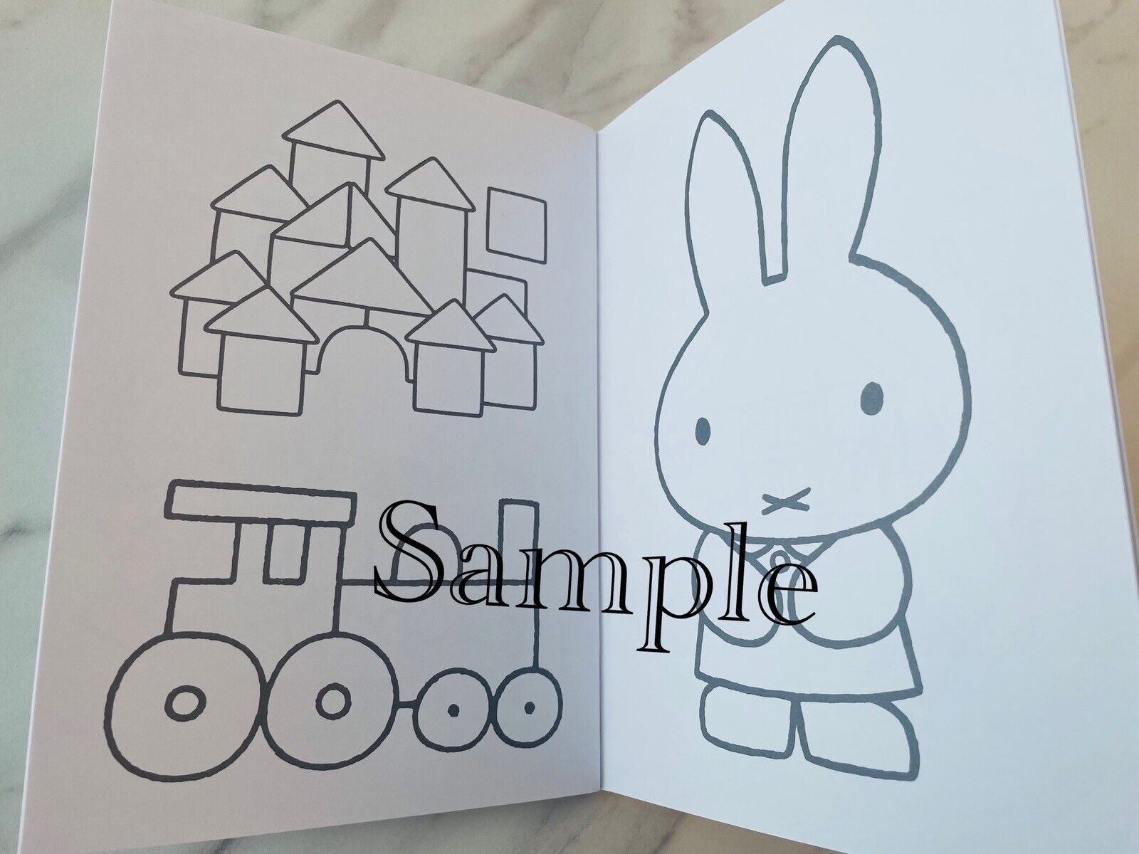 miffy Coloring Book Colored Pencils Chiyogami Folding Papers Erasers Set♡