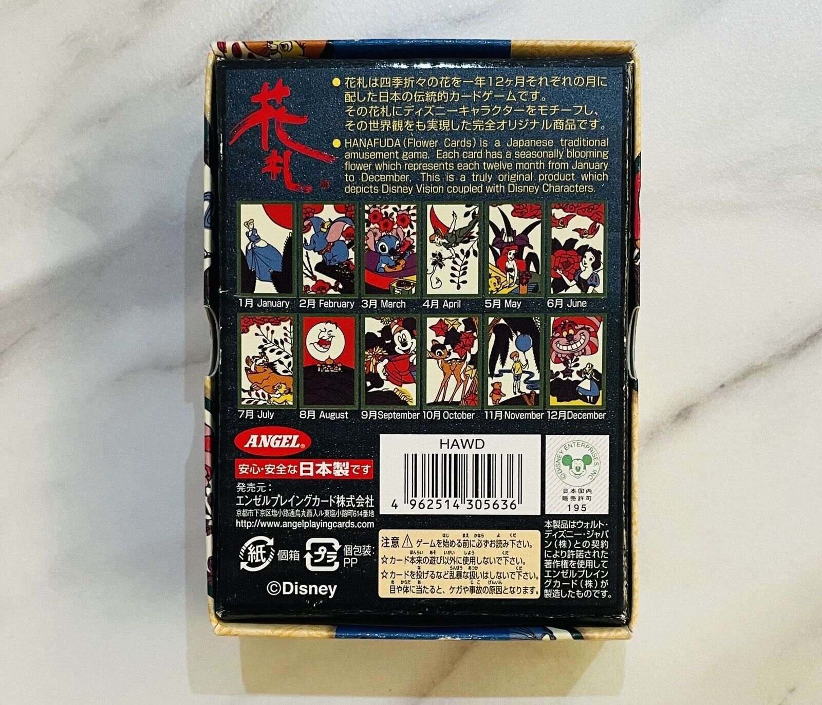 Disney Hanafuda,Japanepe Playing Cards.Unused for playing.