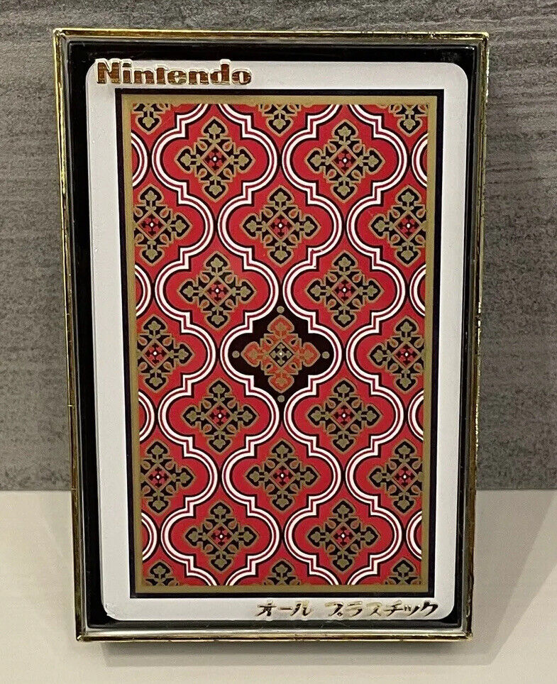 Vintage Nintendo plastic playing cards,unused,made before 1989.Rare