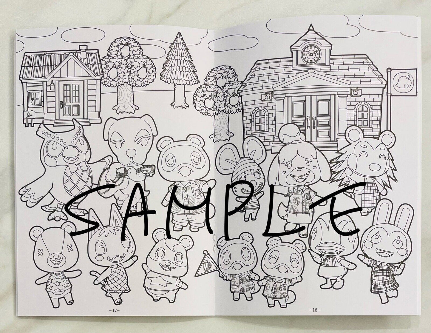 Animal Crossing New Horizons Coloring Book Japanese Edition