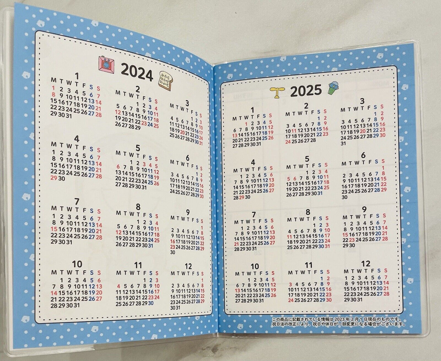 Doraemon Schedule Planner,Datebook 2024,Japanese Edition.new!