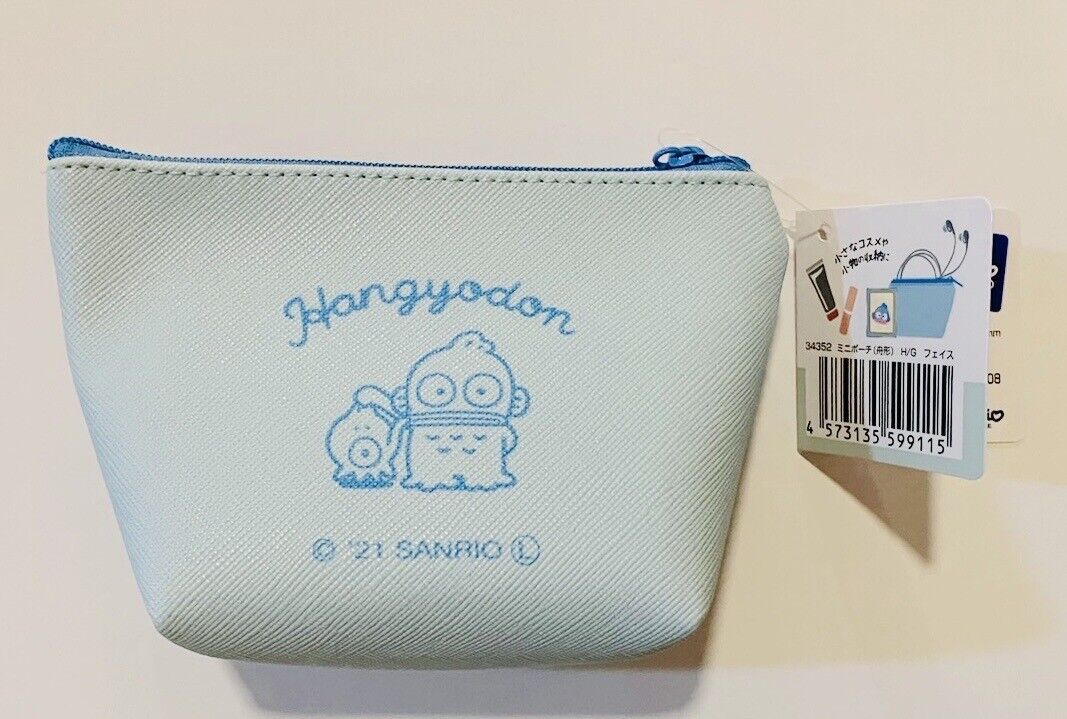 Sanrio Hangyodon Small Pouch Coin Purse New  Zipper Bag from Japan