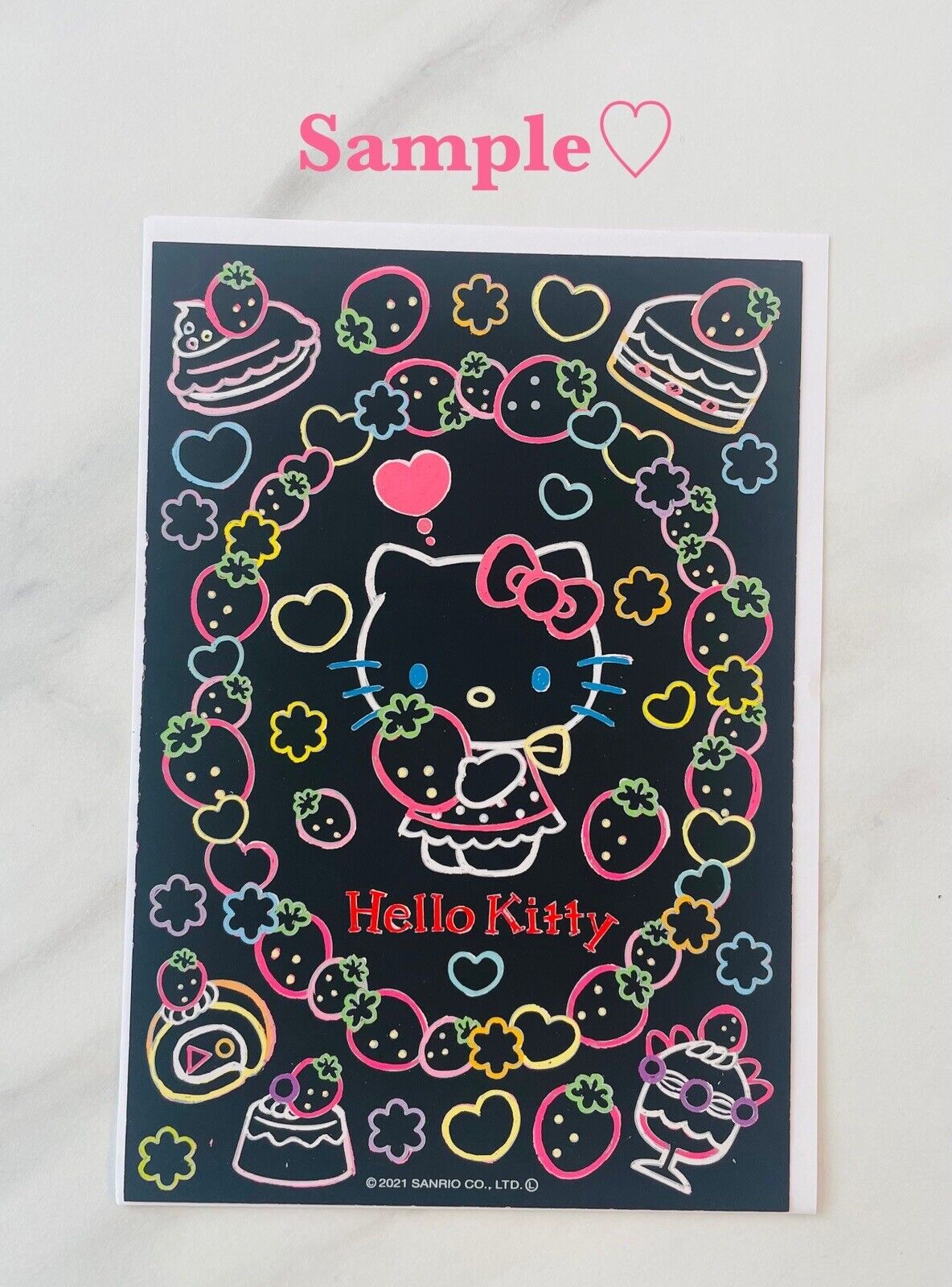 Sanrio Hello Kitty Scratch Art 4 sheets so cute ♡ New