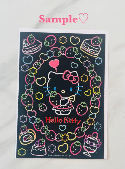Sanrio Hello Kitty Scratch Art 4 sheets so cute ♡ New