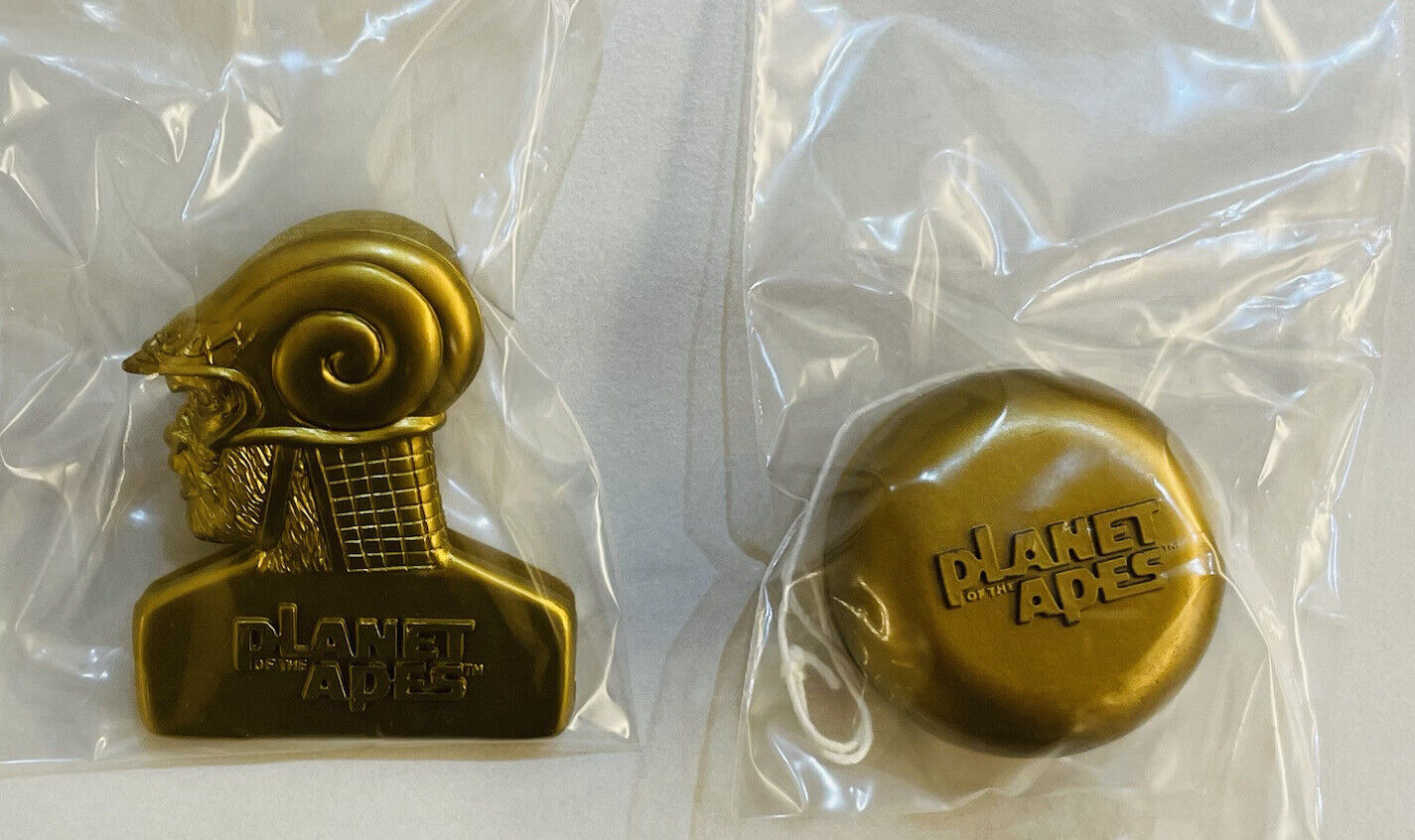 Pepsi and Planet of the Apes Gold Spinner YO-YO and Clip.Rare,New,Made in 2001