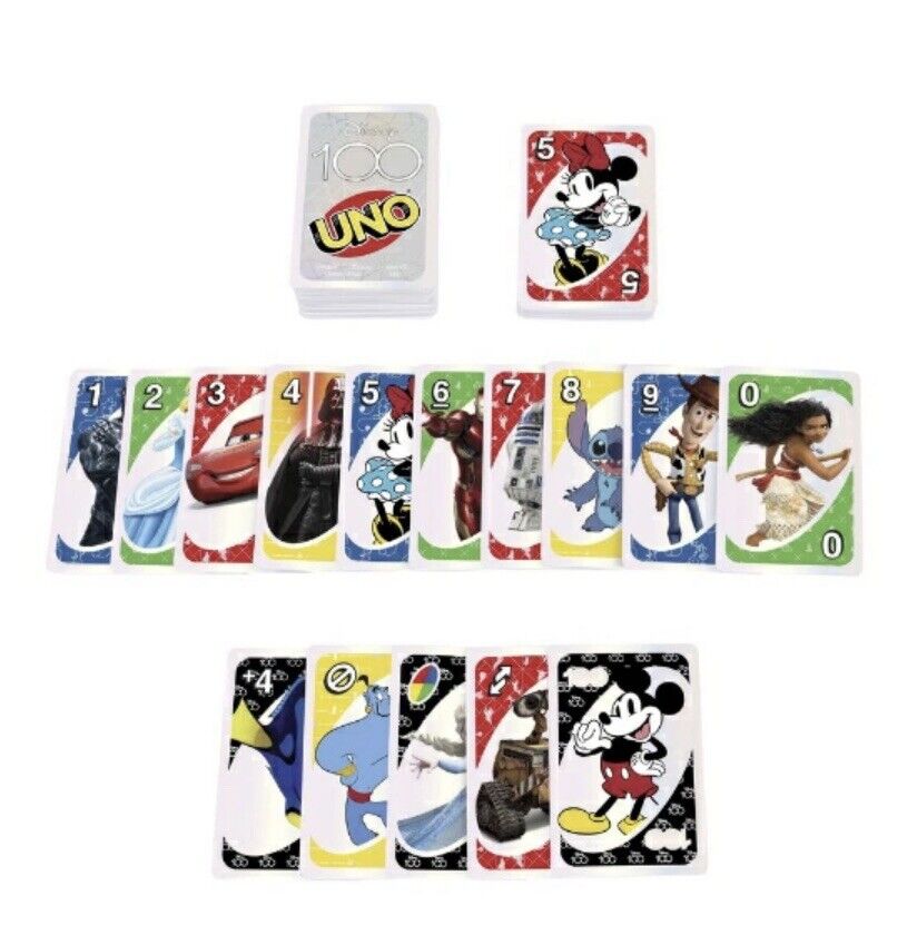 Disney 100th Anniversary UNO Cards,New.