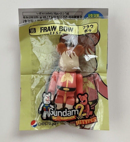 Bearbrick Gundam Figure Strap Pepsi Nex Fraw Bow New Sealed 2011