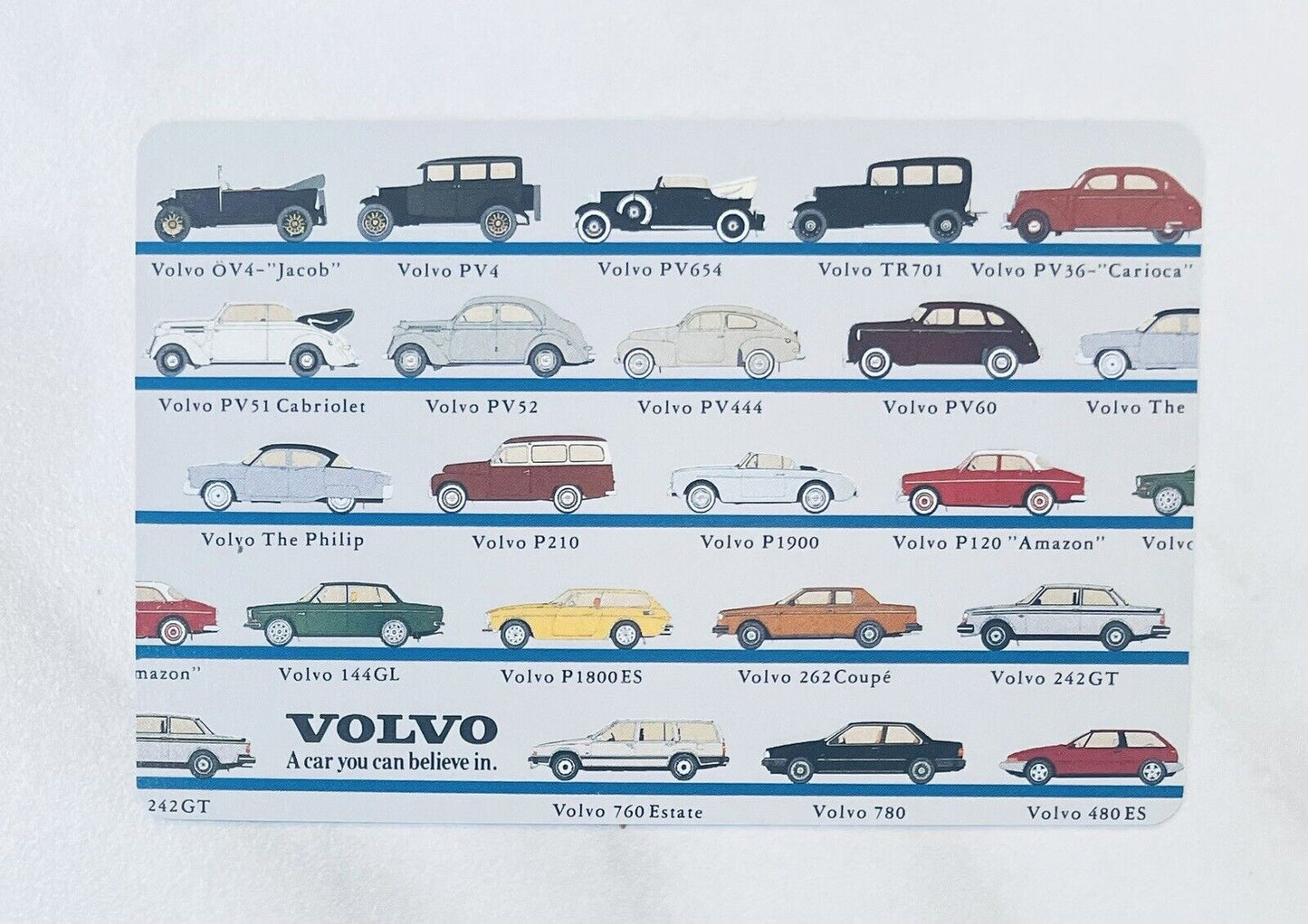 VOLVO Plastic Playing Cards by Angel Playing Cards Made in Japan Cards are New