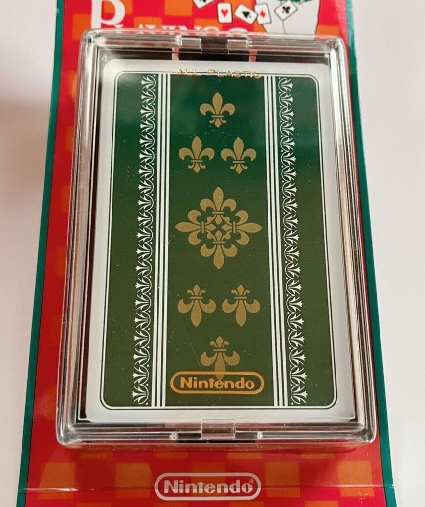 Nintendo plastic playing cards,discontinued product Rare NAP831 New