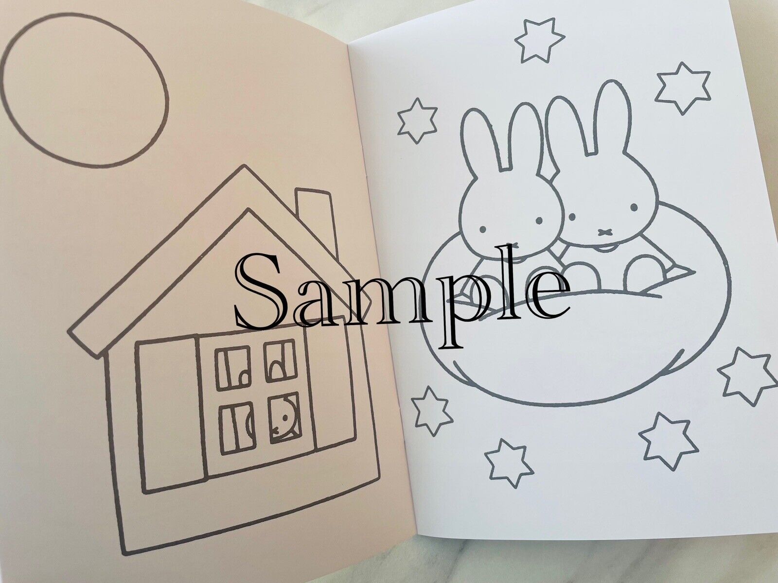 miffy Coloring Book Colored Pencils Chiyogami Folding Papers Erasers Set♡