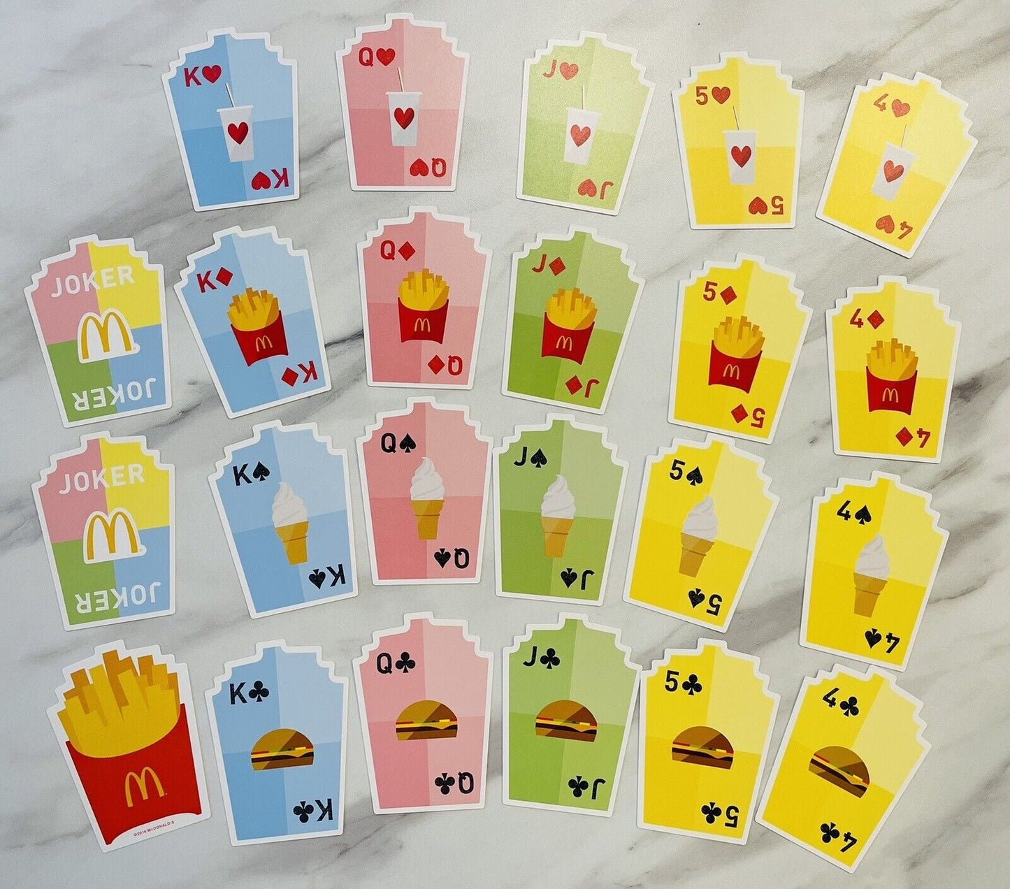 McDonald's Playing Cards,French Fries Shaped.2016.Rare☆Japanese Edition.