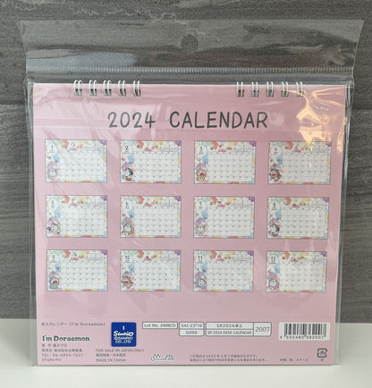 Doraemon desk calendar 2024,from January to December,Japanese Edition.new,Sealed